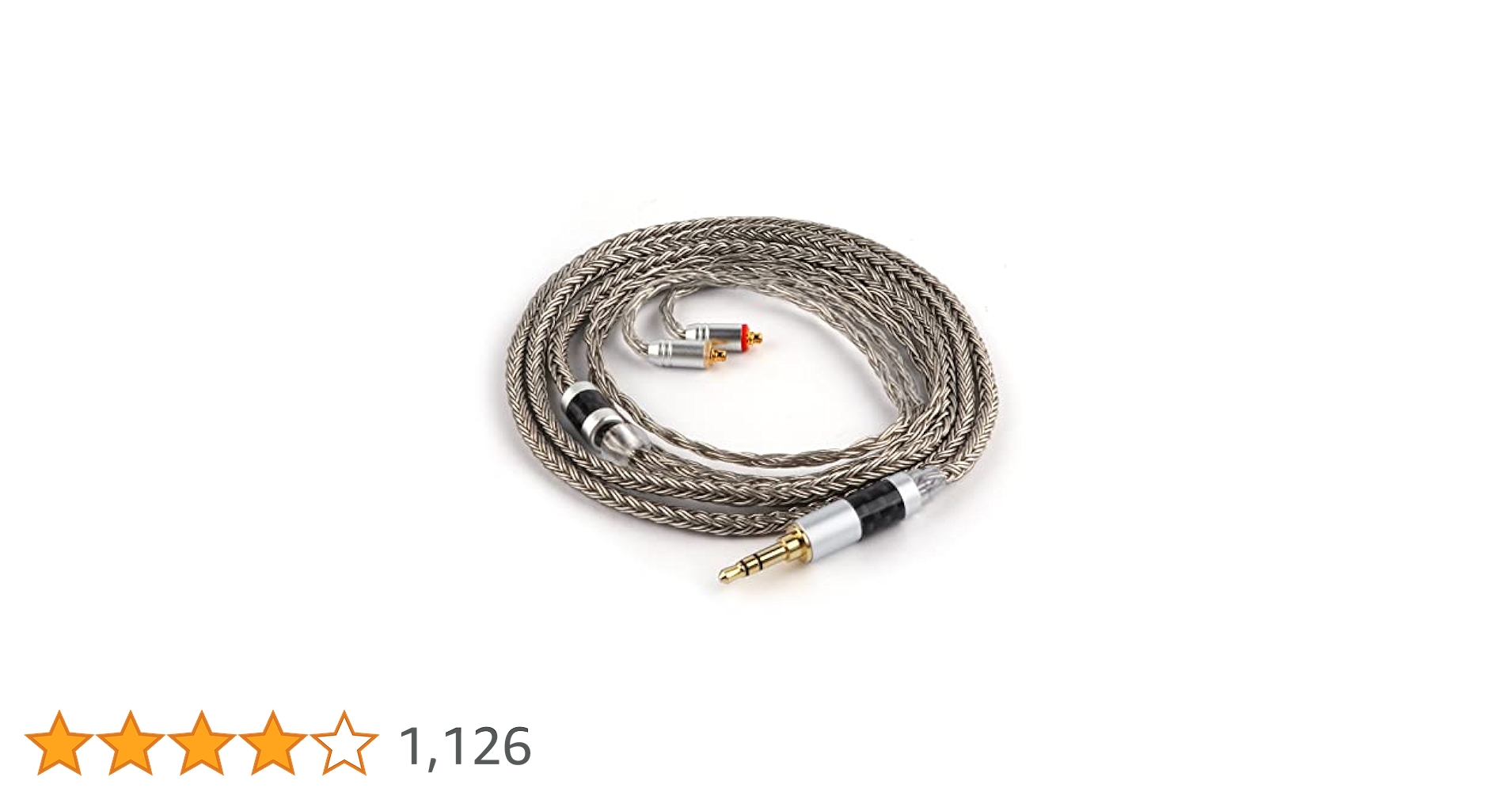 超希少!16コア 最高銀メッキOCC リケーブル mmcx/3.5mm標準プラグ NICEHCK 16 コア C16-4 シルバーメッキケーブル 3.5/2.5/4.4